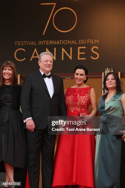 Diane Weyermann, Al Gore, Elizabeth Keadle and Bonni Cohen attend the "The Killing Of A Sacred Deer" screening during the 70th annual Cannes Film...
