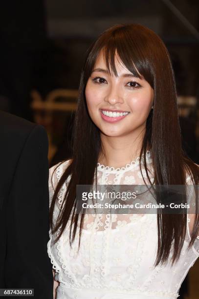 Ayame Misaki attends the "Hikari " premiere during the 70th annual Cannes Film Festival at Palais des Festivals on May 23, 2017 in Cannes, France.