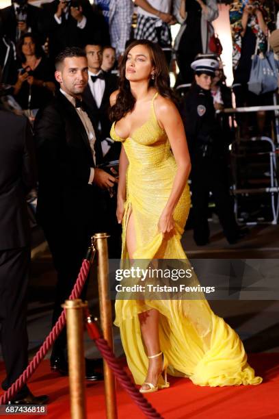 Irina Shayk attends the "Hikari " screening during the 70th annual Cannes Film Festival at Palais des Festivals on May 23, 2017 in Cannes, France.