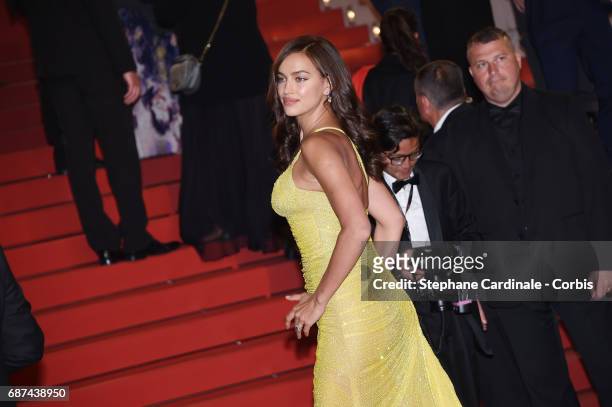 Irina Shayk attends the "Hikari " screening during the 70th annual Cannes Film Festival at Palais des Festivals on May 23, 2017 in Cannes, France.