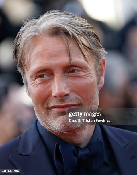 Actor Mads Mikkelsen attends the 70th Anniversary of the 70th annual Cannes Film Festival at Palais des Festivals on May 23, 2017 in Cannes, France.