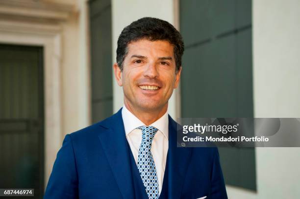 Stefano Volpato, Sales and Marketing director at Banca Mediolanum, attending to the conference "Mediolanum: Il nuovo scenario bancario in un'Italia...