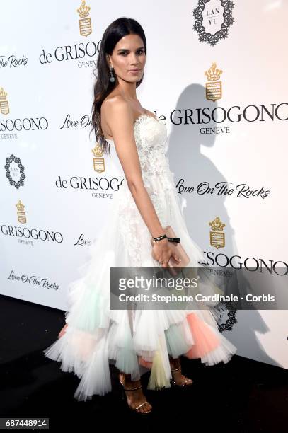 Raica Oliveira attends DeGrisogono "Love On The Rocks" during the 70th annual Cannes Film Festival at Hotel du Cap-Eden-Roc on May 23, 2017 in Cap...