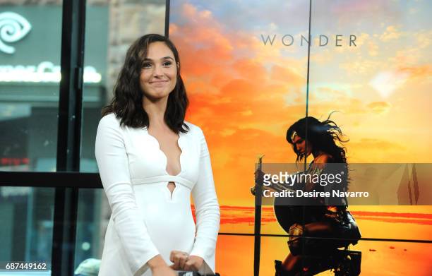 Actress Gal Gadot attends Build The Cast of 'Wonder Woman' at Build Studio on May 23, 2017 in New York City.
