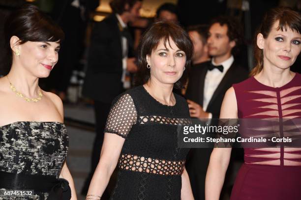 Director Annarita Zambrano, Maryline Canto and Barbora Bobulova of "Apres La Guerre" attend the "Hikari " screening during the 70th annual Cannes...