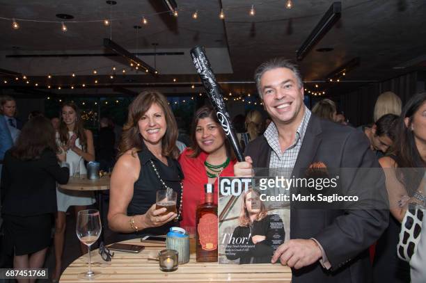 Taruna Fharma and Vincent Ancona attend Gotham Magazine's Celebration of it's Late Spring Issue with Noah Syndergaard at 1 Hotel Brooklyn Bridge on...