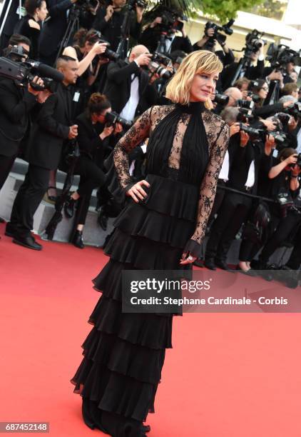 Celine Sallette attends the 70th Anniversary of the 70th annual Cannes Film Festival at Palais des Festivals on May 23, 2017 in Cannes, France.