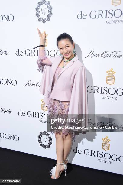 Lan Yu attends DeGrisogono "Love On The Rocks" during the 70th annual Cannes Film Festival at Hotel du Cap-Eden-Roc on May 23, 2017 in Cap d'Antibes,...