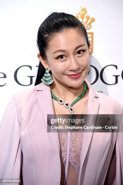 Lan Yu attends DeGrisogono "Love On The Rocks" during the 70th annual Cannes Film Festival at Hotel du Cap-Eden-Roc on May 23, 2017 in Cap d'Antibes,...