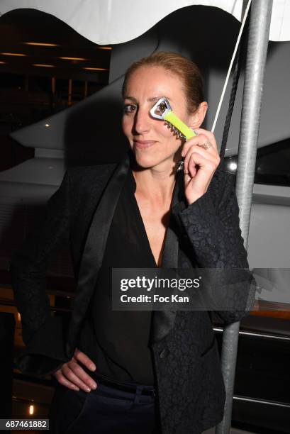 Make up arist Isabelle Theviot attends the Technikart Boat Party during the 70th annual Cannes Film Festival at on May 22, 2017 in Cannes, France.