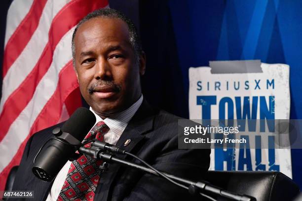 United States Secretary of Housing and Urban Development Dr. Ben Carson appears on SiriusXM's Town Hall hosted by Armstrong Williams at SiriusXM DC...