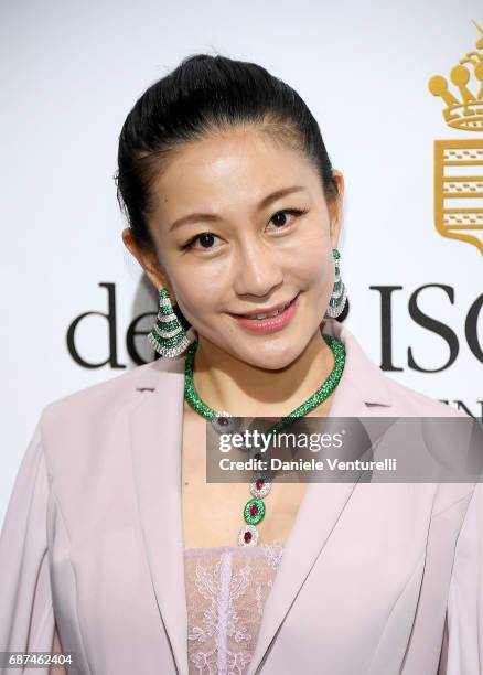 Lan Yu attends the De Grisogono "Love On The Rocks" party during the 70th annual Cannes Film Festival at Hotel du Cap-Eden-Roc on May 23, 2017 in Cap...