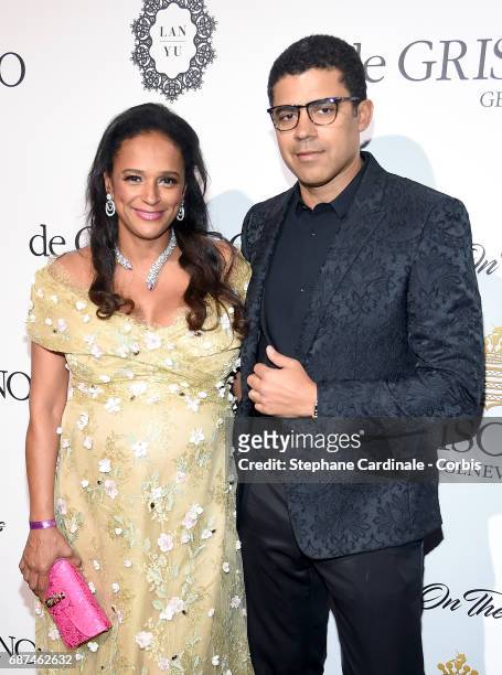 Isabel dos Santos and Sindika Dokolo attend DeGrisogono "Love On The Rocks" during the 70th annual Cannes Film Festival at Hotel du Cap-Eden-Roc on...