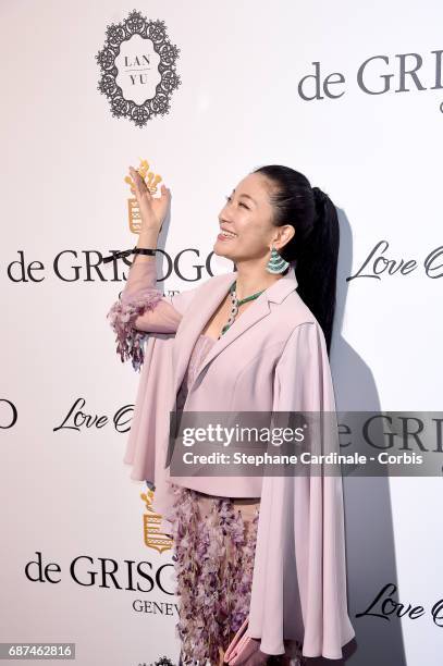 Lan Yu attends DeGrisogono "Love On The Rocks" during the 70th annual Cannes Film Festival at Hotel du Cap-Eden-Roc on May 23, 2017 in Cap d'Antibes,...