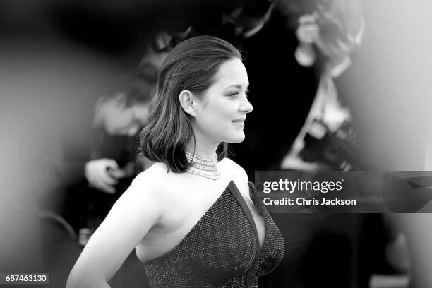 Actor Marion Cotillard attends the 70th Anniversary of the 70th annual Cannes Film Festival at Palais des Festivals on May 23, 2017 in Cannes, France.