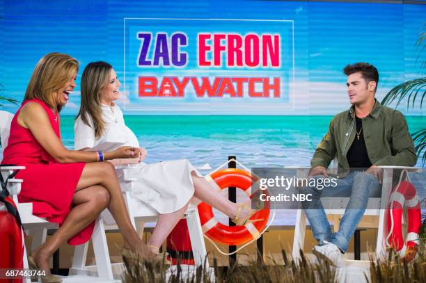 Hoda Kotb, Savannah Guthrie and Zac Efron on Monday, May 22, 2017 --