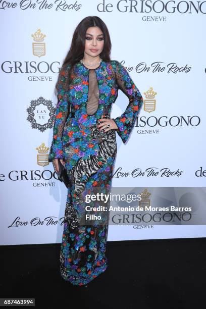 Haifa Wehbe attends the De Grisogono party during the 70th annual Cannes Film Festival at Hotel du Cap-Eden-Roc on May 23, 2017 in Cap d'Antibes,...
