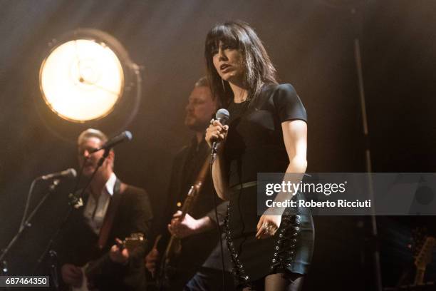 Imelda May performs on stage at Usher Hall on May 23, 2017 in Edinburgh, Scotland.