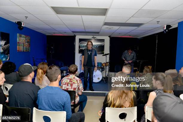 Richie Supa, songwriter/guitarist of Aerosmiths performs a Unplugged Performance with inspirational messages through music at the Recovery Unplugged...