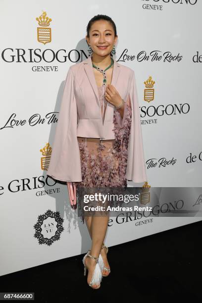 Lan Yu attends the DeGrisogono "Love On The Rocks" during the 70th annual Cannes Film Festival at Hotel du Cap-Eden-Roc on May 23, 2017 in Cap...