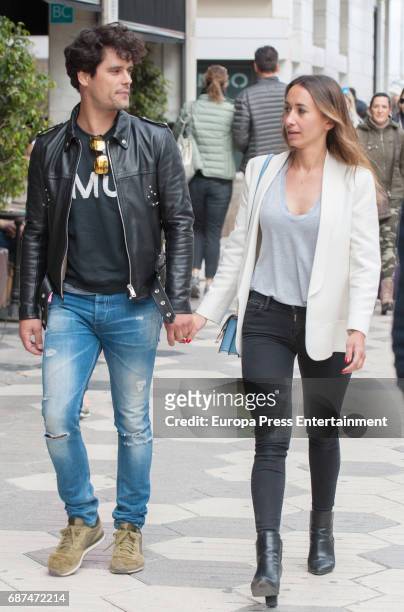 Miguel Angel Abellan and his girlfriend Beatriz Saenz de Miera are seen on April 28, 2017 in Ibiza, Spain.