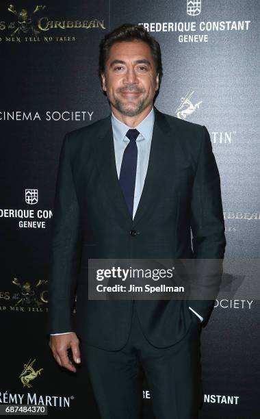 Actor Javier Bardem attends the screening of "Pirates Of The Caribbean: Dead Men Tell No Tales" hosted by The Cinema Society at Crosby Street Hotel...