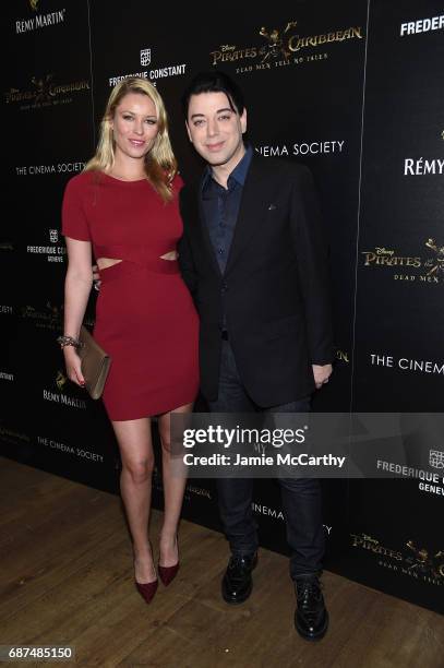 Kiera Chaplin and Malan Breton attend a screening of "Pirates Of The Caribbean: Dead Men Tell No Tales" hosted by The Cinema Society at Crosby Street...