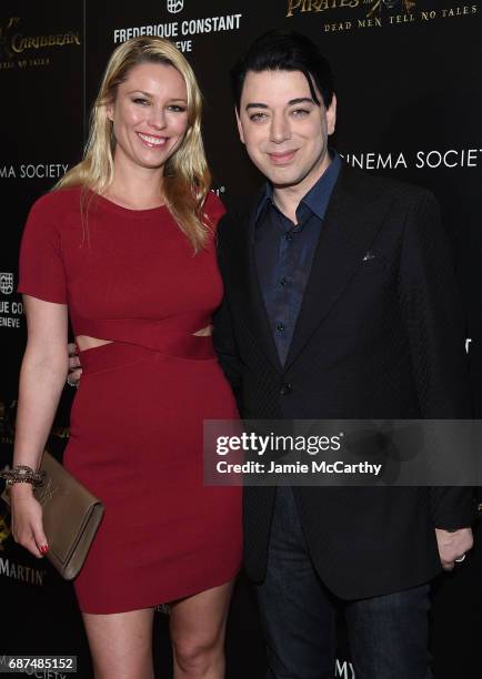 Kiera Chaplin and Malan Breton attend a screening of "Pirates Of The Caribbean: Dead Men Tell No Tales" hosted by The Cinema Society at Crosby Street...