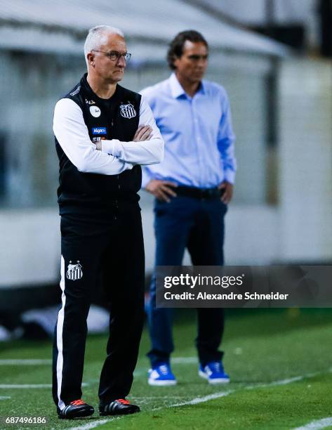 Dorival Junior, head coach of Santos of Brazil in action during the match between Santos and Sporting Cristal for the Copa Bridgestone Libertadores...