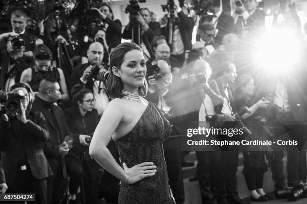 Marion Cotillard attends the 70th Anniversary of the 70th annual Cannes Film Festival at Palais des Festivals on May 23, 2017 in Cannes, France.