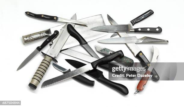 knife crime amnesty - kitchen knife foto e immagini stock