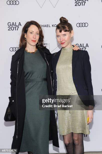 Artists Aliza Nisenbaum and Patricia Treib attend the Whitney Museum's annual Spring Gala and Studio Party 2017 sponsored by Audi and Michael Kors on...