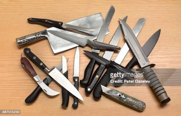 Photo illustration of a collection of knives on May 16, 2017 in London,England.