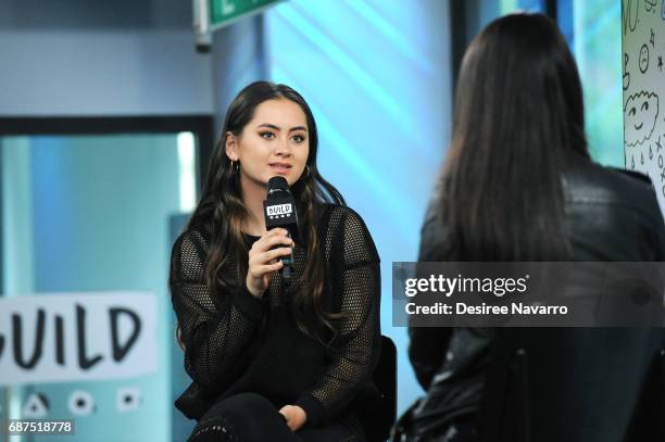 Singer Jasmine Thompson attends Build to discuss her Album 'Wonderland' at Build Studio on May 23, 2017 in New York City.