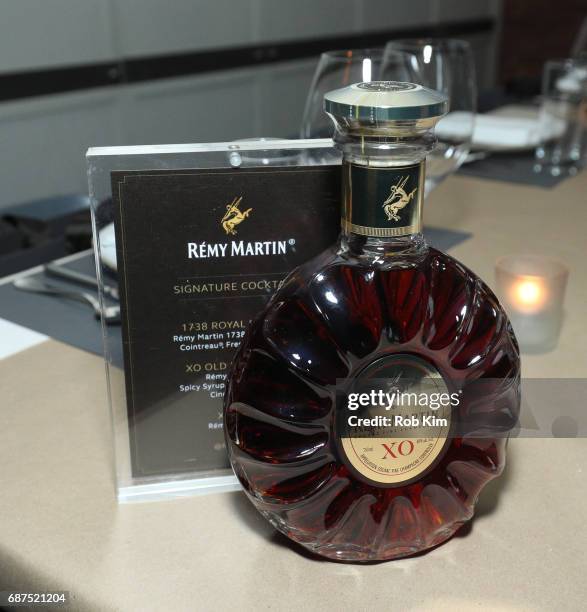 Product at the afterparty for "Pirates of The Caribbean: Dead Men Tell No Tales" presented by Remy Martin at the Chef's Club on May 23, 2017 in New...