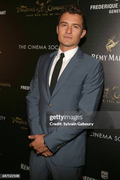 Orlando Bloom attends The Cinema Society with Remy Martin & Frederique Constant host a screening of "Pirates of the Caribbean: Dead Men Tell No...