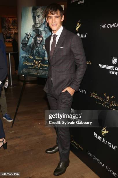 Brenton Thwaites attends The Cinema Society with Remy Martin & Frederique Constant host a screening of "Pirates of the Caribbean: Dead Men Tell No...