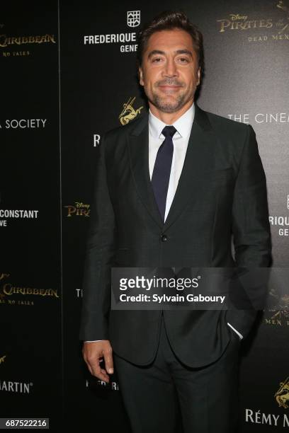 Javier Bardem attends The Cinema Society with Remy Martin & Frederique Constant host a screening of "Pirates of the Caribbean: Dead Men Tell No...