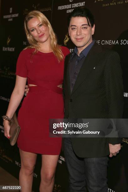 Kiera Chaplin and Malan Breton attend The Cinema Society with Remy Martin & Frederique Constant host a screening of "Pirates of the Caribbean: Dead...