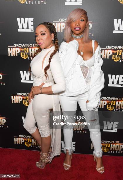 Tameka Harris and Zonnique Pullins attend "Growing Up Hip Hop Atlanta" Atlanta Premiere at Woodruff Arts Center on May 23, 2017 in Atlanta, Georgia.