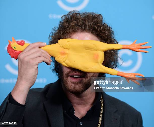 Actor and comedian T.J. Miller attends Comedy Central's L.A. Press Day at the Viacom Building on May 23, 2017 in Los Angeles, California.