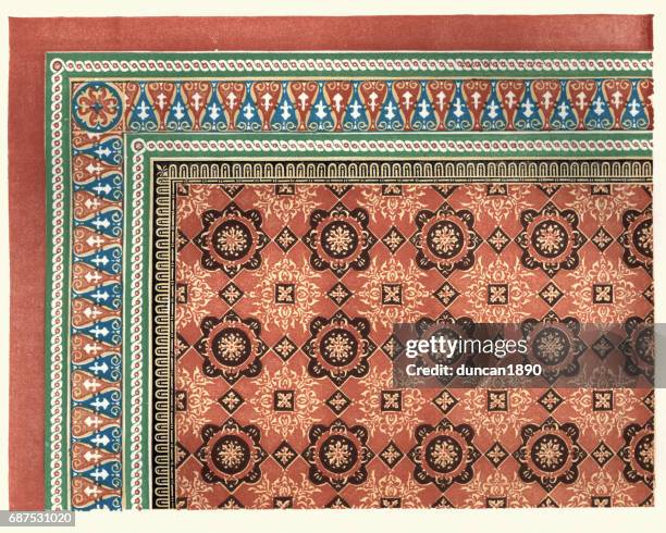 Victorian Tile Rug Victorian Floor Tile Pattern Photos and Premium High Res Pictures ...