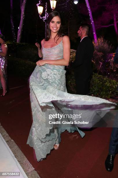 Sara Sampaio during the DeGrisogono "Love On The Rocks" gala during the 70th annual Cannes Film Festival at Hotel du Cap-Eden-Roc on May 23, 2017 in...