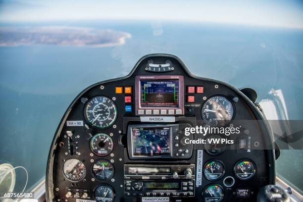 Cockpit during flight from Cape May, NJ.