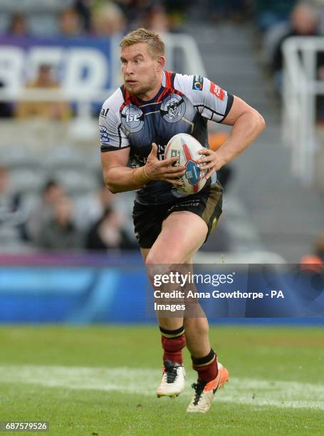 Warrington Wolves Mike Cooper during day one of the Betfred Super League Magic Weekend at St James' Park, Newcastle.