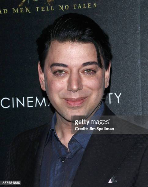 Designer Malan Breton attends the screening of "Pirates Of The Caribbean: Dead Men Tell No Tales" hosted by The Cinema Society at Crosby Street Hotel...