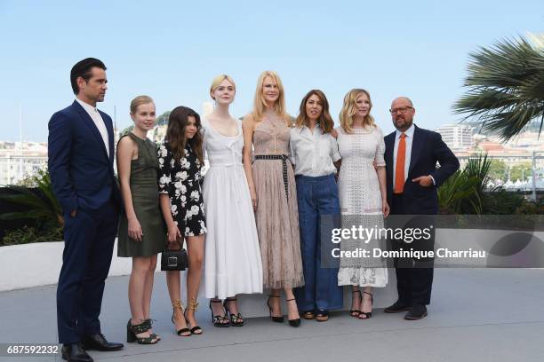 Actors Colin Farrell, Angourie Rice, Addison Riecke, Elle Fanning, Nicole Kidman, director Sofia Coppola, actress Kirsten Dunst and producer Youree...