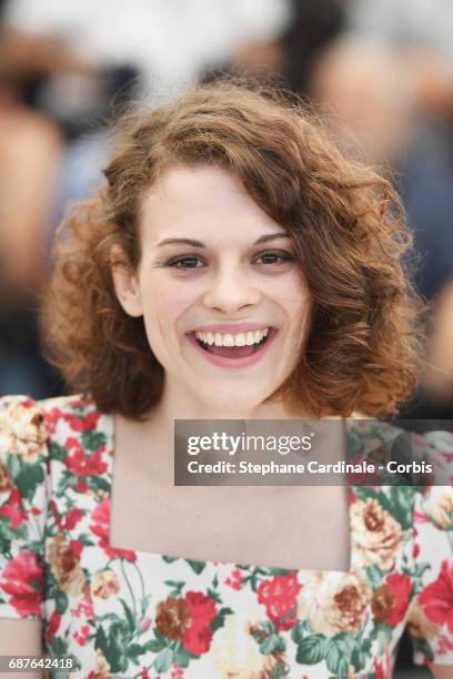 Darya Zhovner attends "Tesnota - Une Vie A L'Etroit" photocall during the 70th annual Cannes Film Festival at Palais des Festivals on May 24, 2017 in...