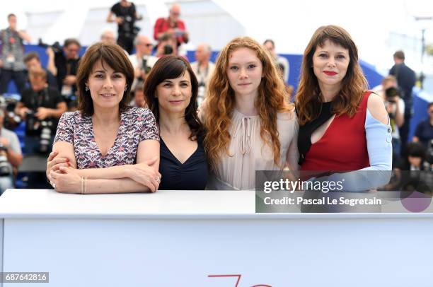 Actress Marilyne Canto, director Annarita Zambrano and actresses Charlotte Cetaire, Barbora Bobulova attend the "Dopo La Guerra - Apres La Guerre"...