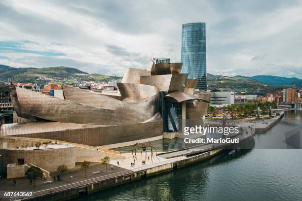 guggenheim museum, bilbao - bilbao stock pictures, royalty-free photos & images